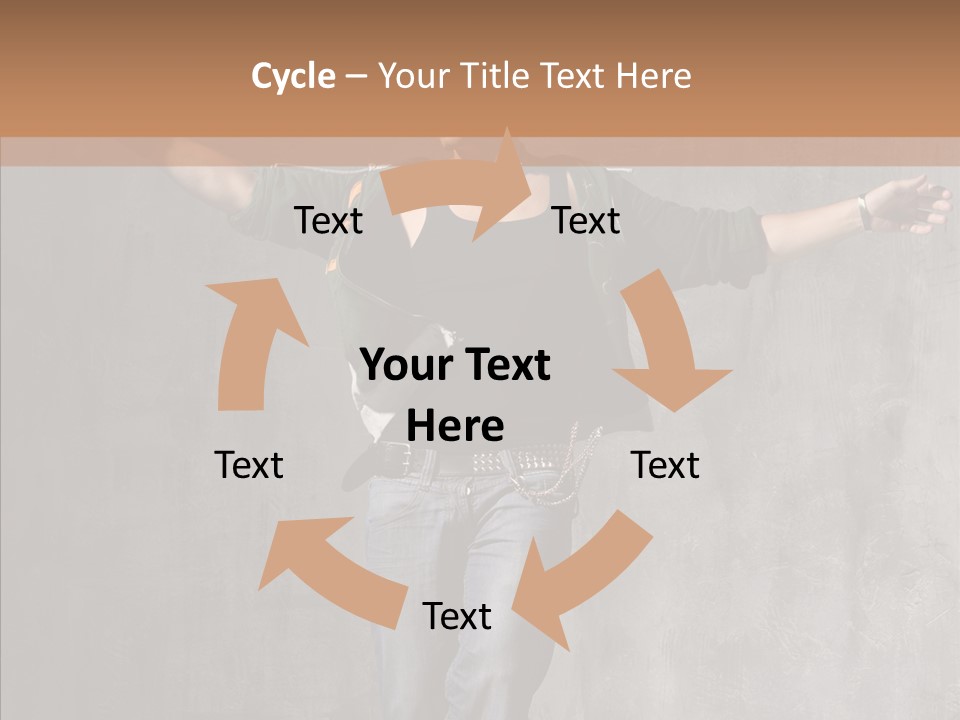 Isolated Rapper Sport PowerPoint Template