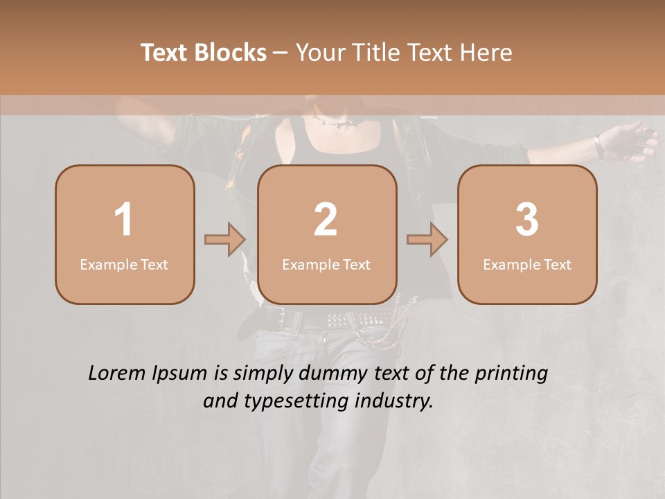 Isolated Rapper Sport PowerPoint Template