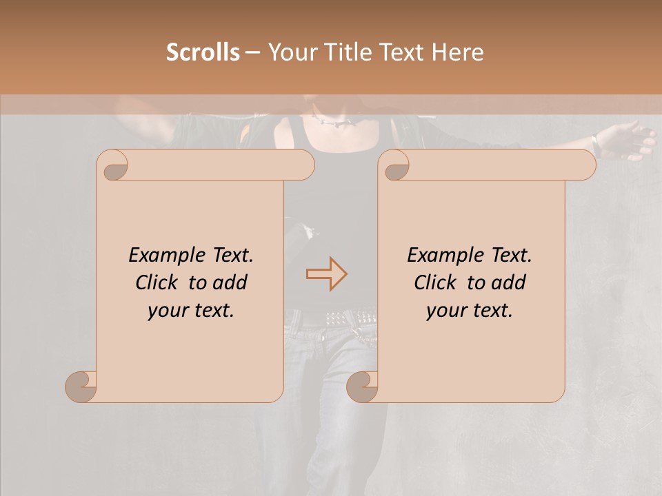 Isolated Rapper Sport PowerPoint Template