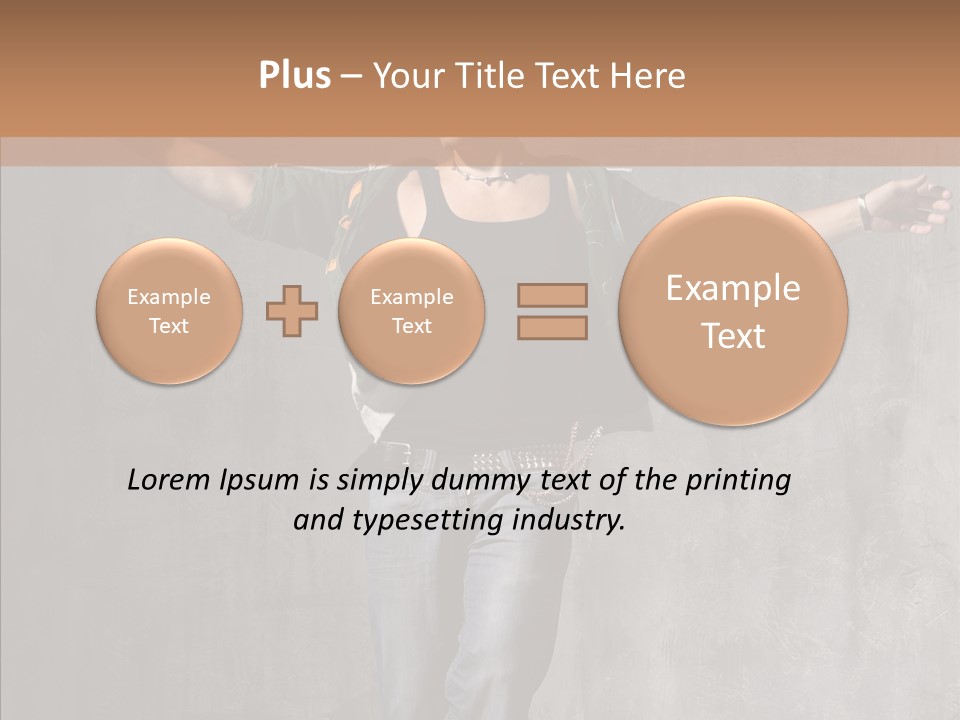 Isolated Rapper Sport PowerPoint Template