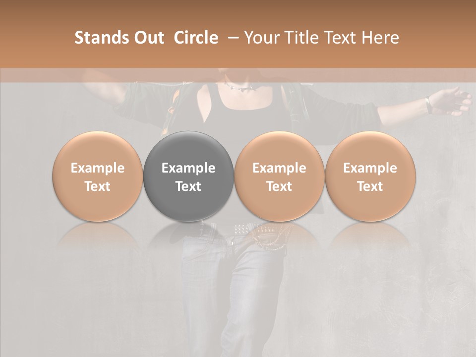 Isolated Rapper Sport PowerPoint Template