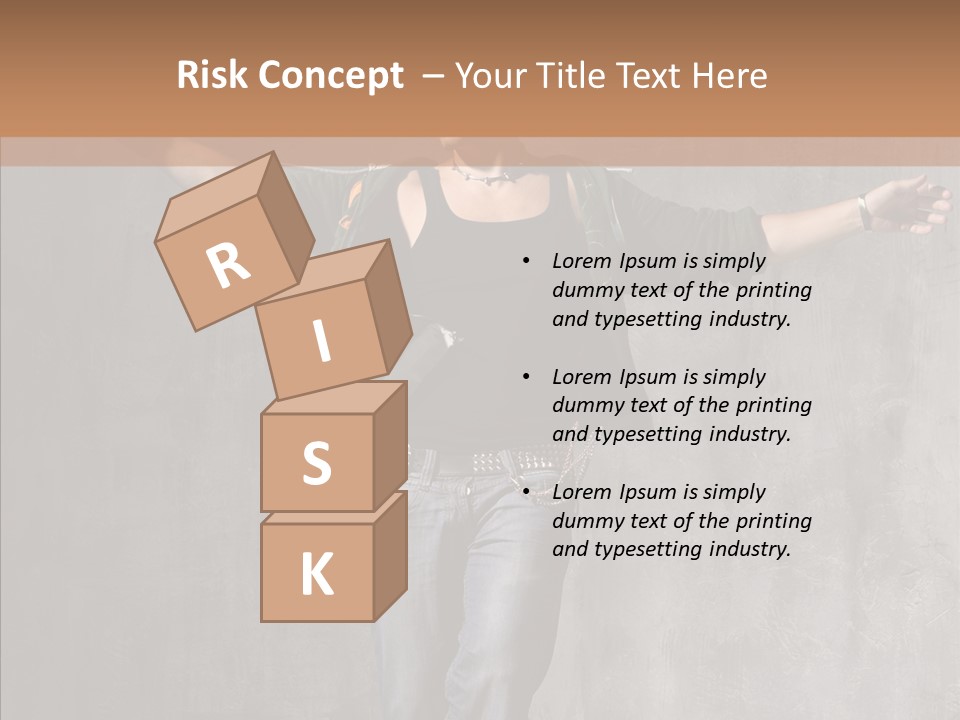 Isolated Rapper Sport PowerPoint Template