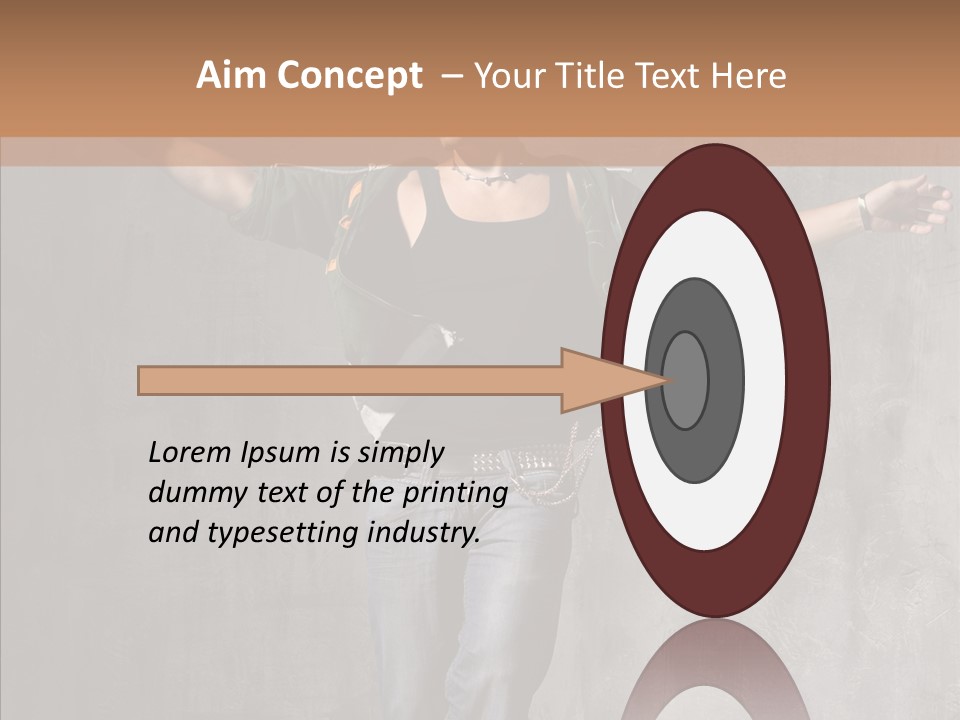 Isolated Rapper Sport PowerPoint Template