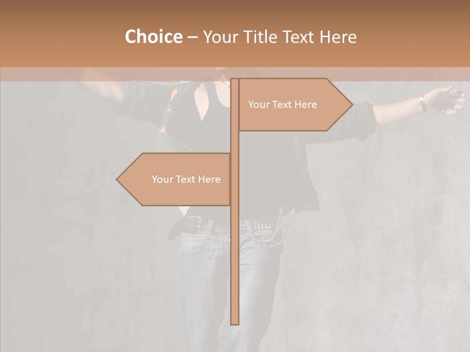 Isolated Rapper Sport PowerPoint Template