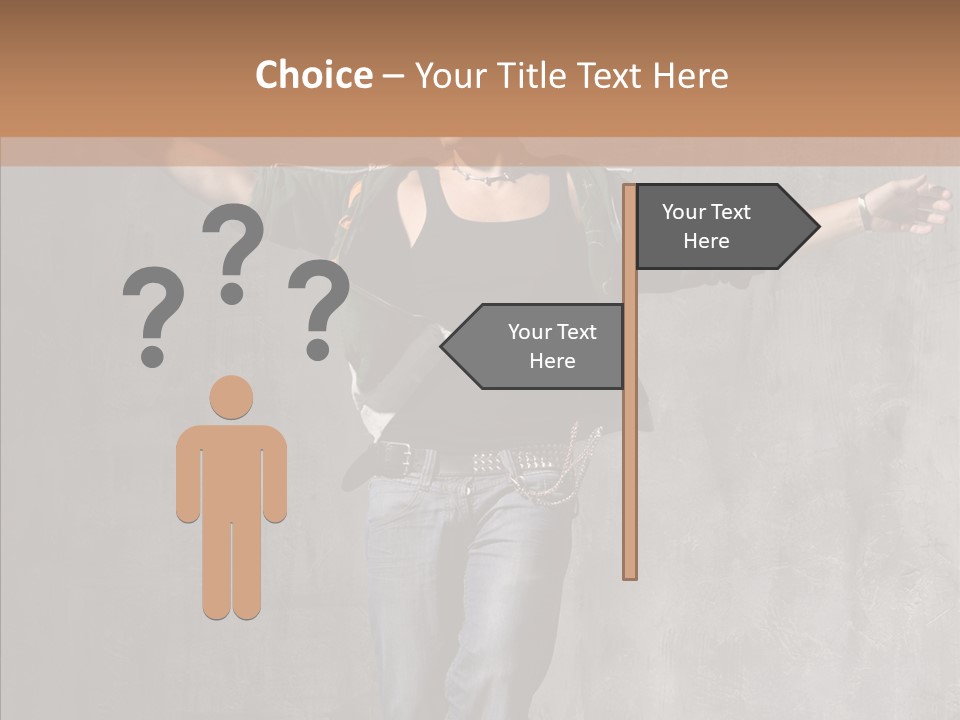 Isolated Rapper Sport PowerPoint Template