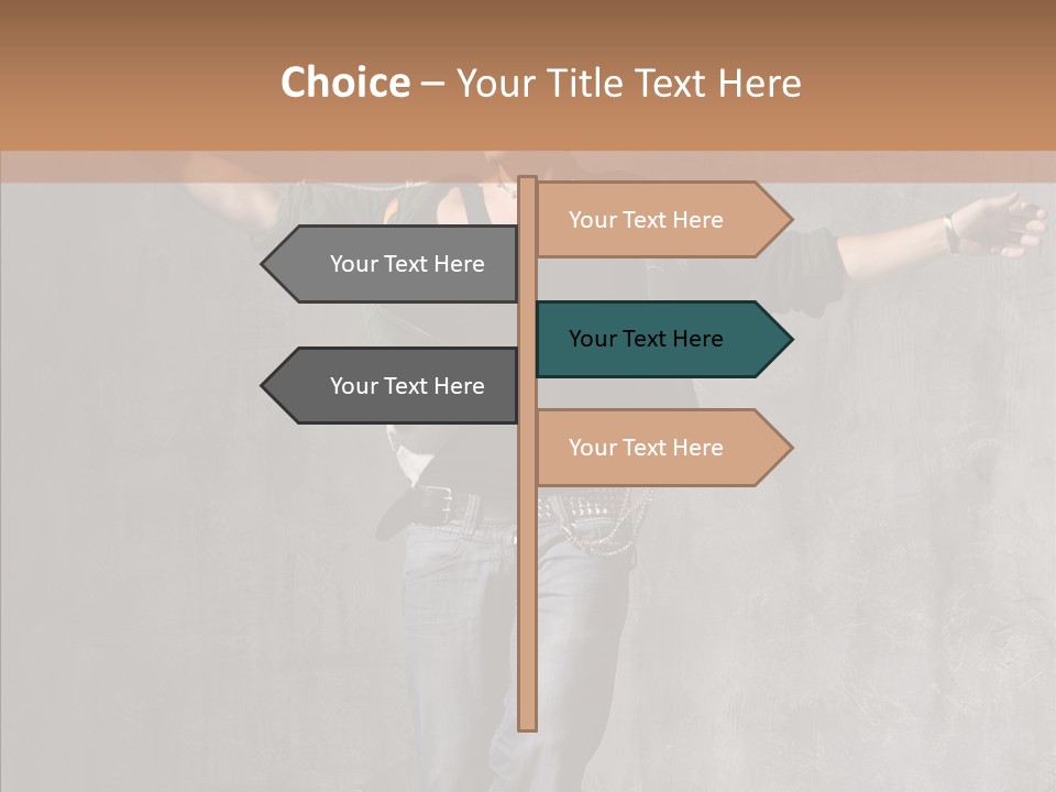 Isolated Rapper Sport PowerPoint Template