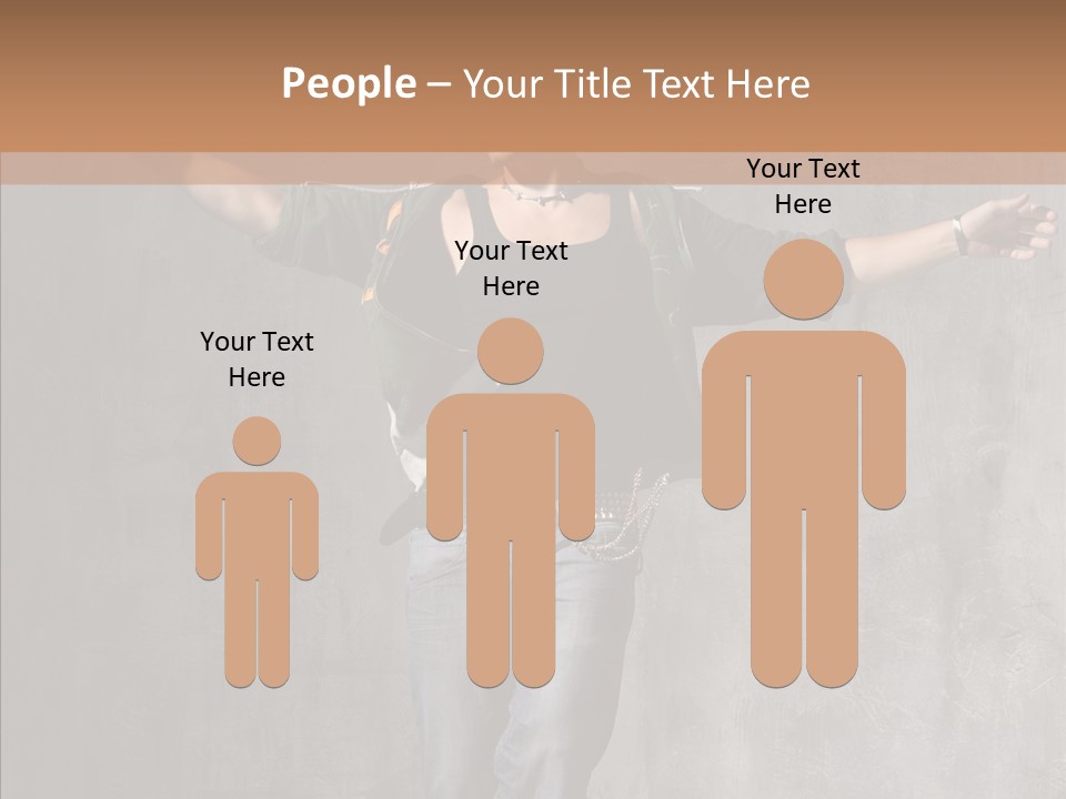 Isolated Rapper Sport PowerPoint Template