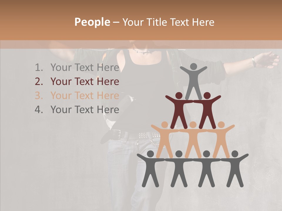 Isolated Rapper Sport PowerPoint Template