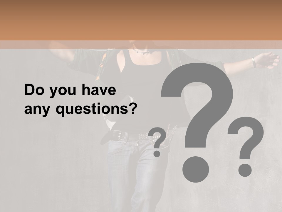 Isolated Rapper Sport PowerPoint Template