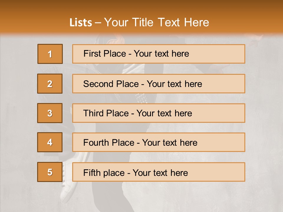 Rap Young Dance PowerPoint Template