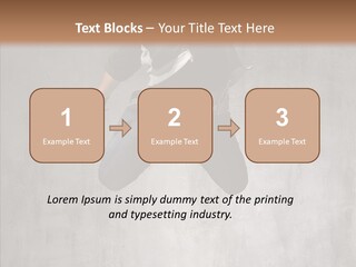 Breakdancing Clothing Guy PowerPoint Template