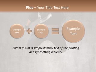 Breakdancing Clothing Guy PowerPoint Template