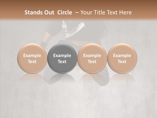 Breakdancing Clothing Guy PowerPoint Template