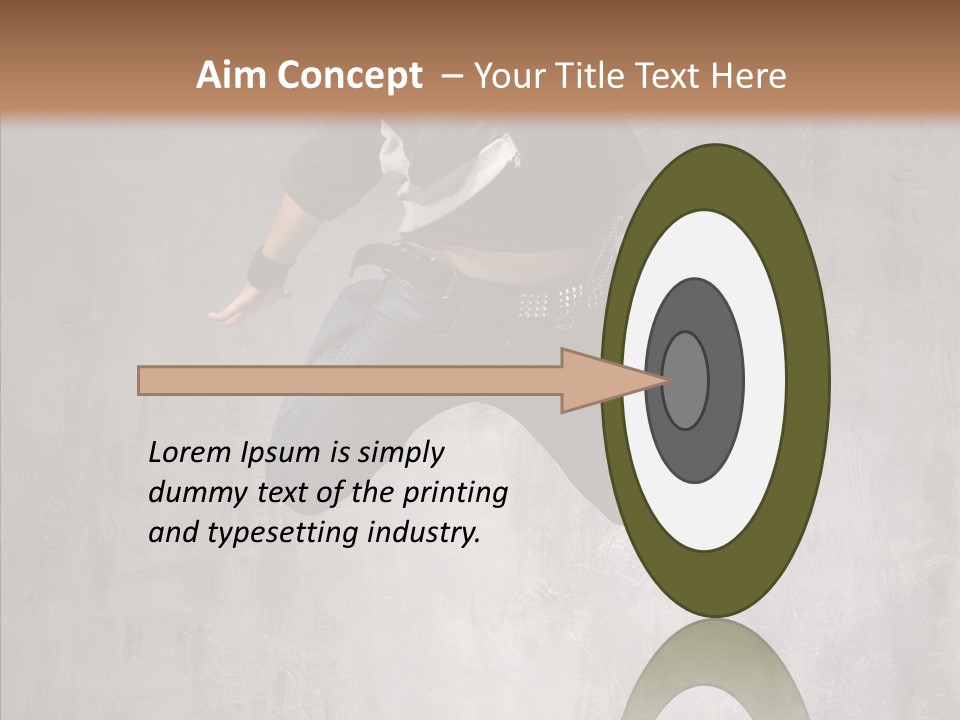 Breakdancing Clothing Guy PowerPoint Template