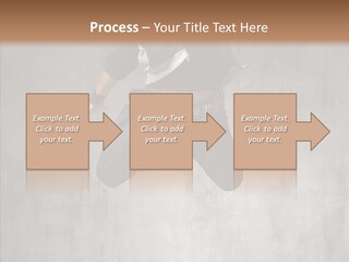 Breakdancing Clothing Guy PowerPoint Template