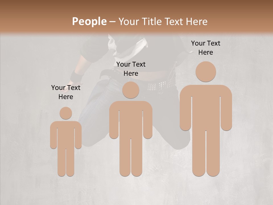 Breakdancing Clothing Guy PowerPoint Template