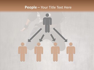 Breakdancing Clothing Guy PowerPoint Template