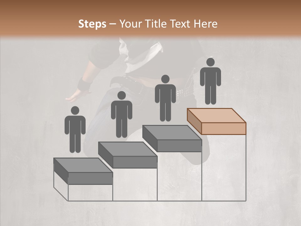 Breakdancing Clothing Guy PowerPoint Template