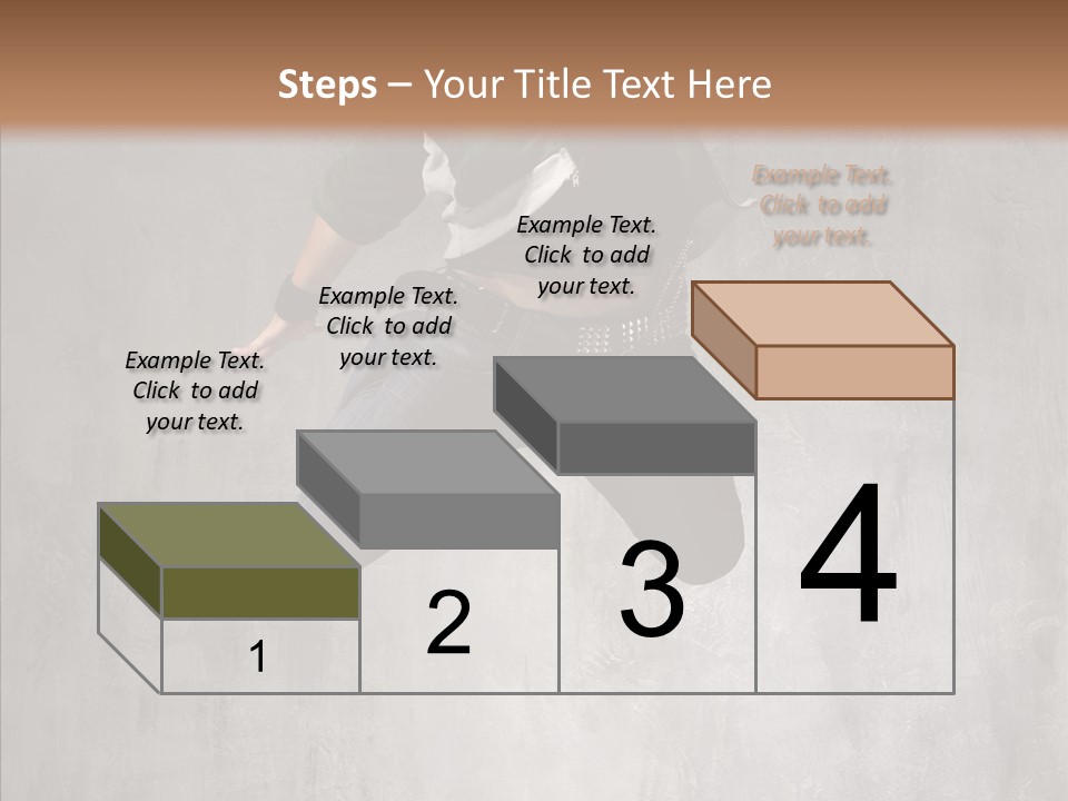 Breakdancing Clothing Guy PowerPoint Template