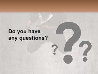 Breakdancing Clothing Guy PowerPoint Template