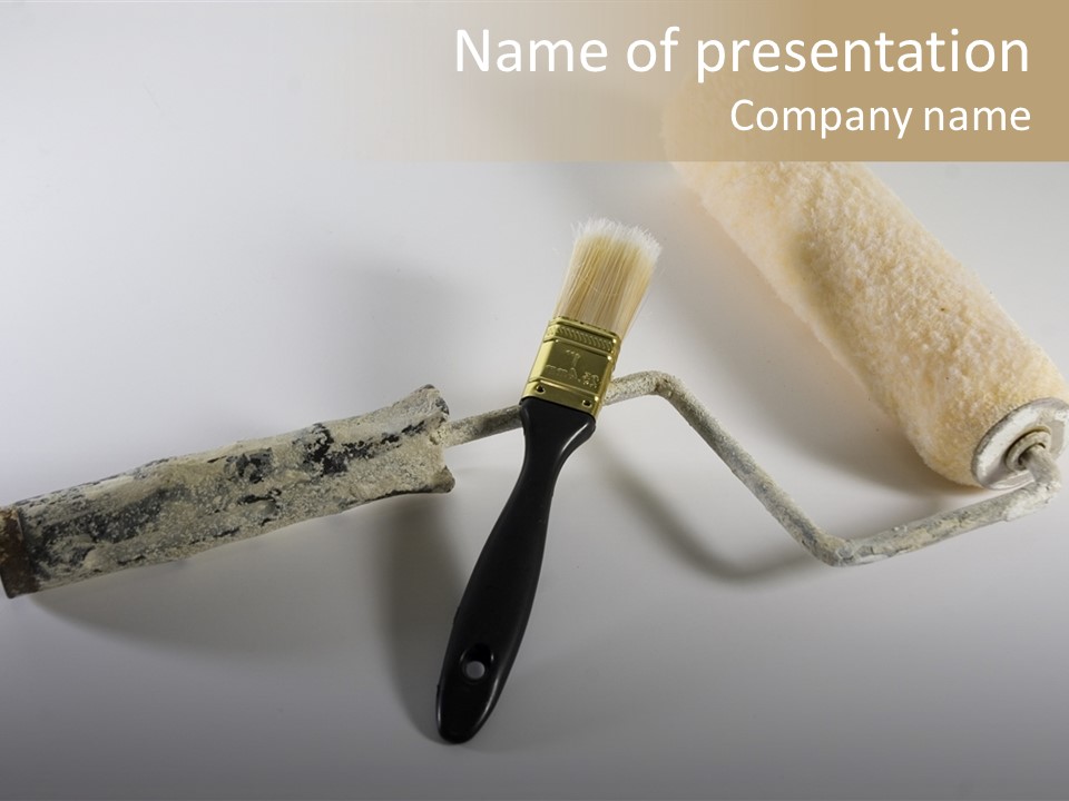 Isolate Handle Bristle PowerPoint Template