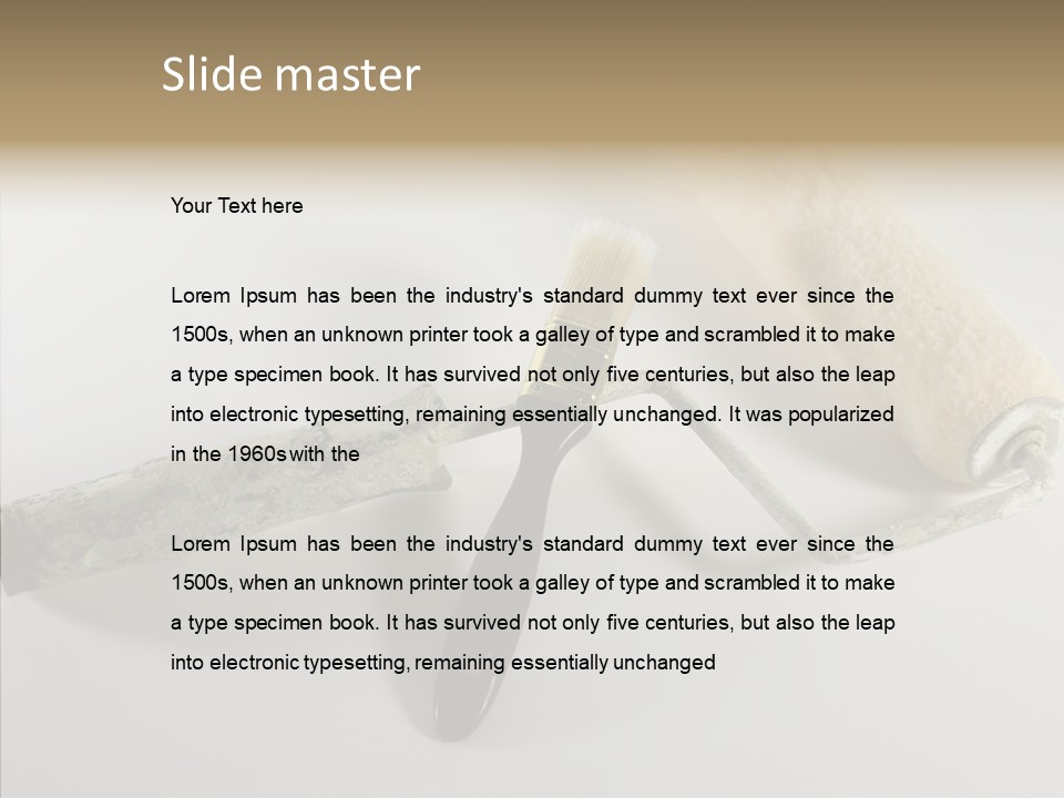 Isolate Handle Bristle PowerPoint Template
