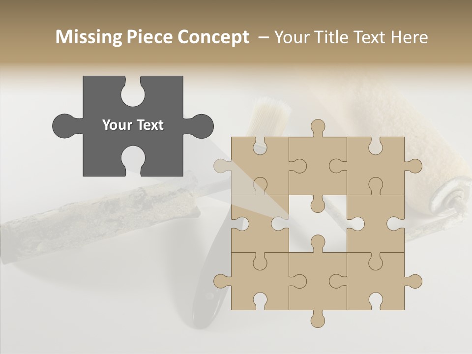 Isolate Handle Bristle PowerPoint Template