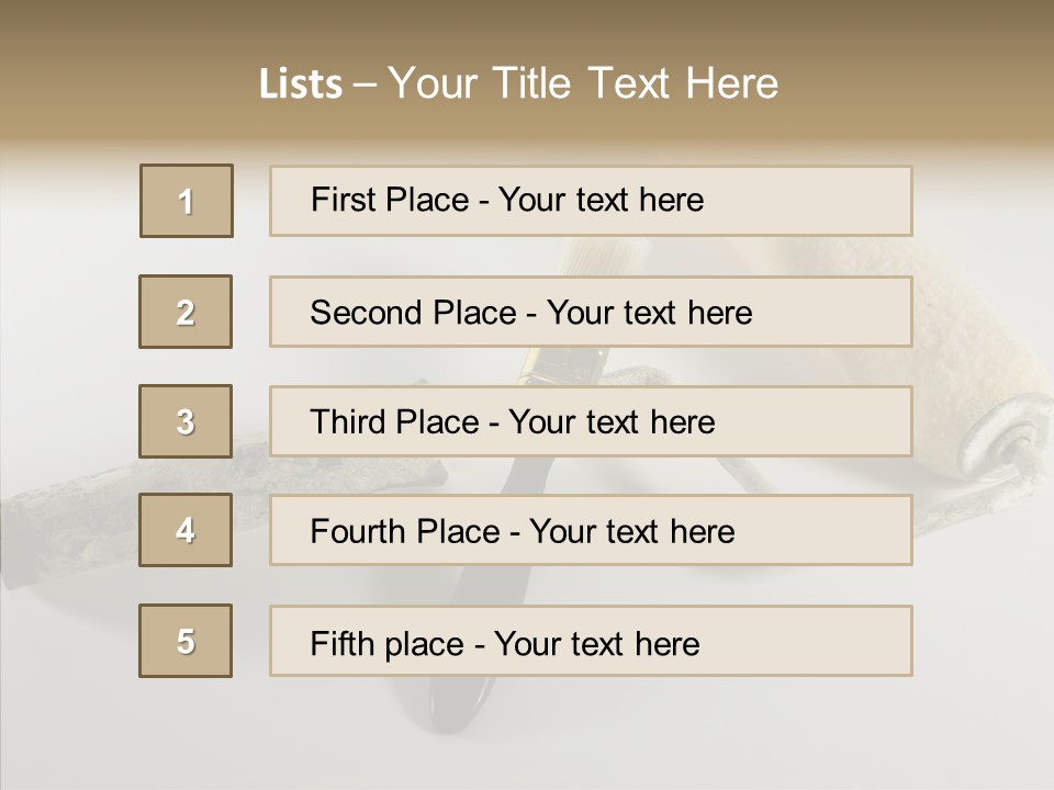 Isolate Handle Bristle PowerPoint Template