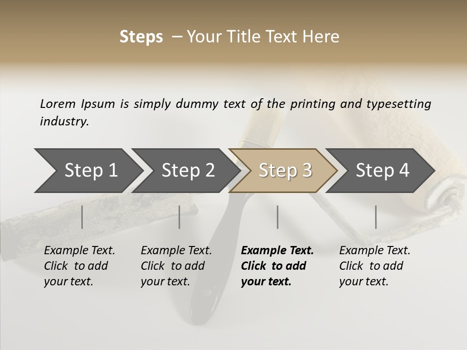 Isolate Handle Bristle PowerPoint Template