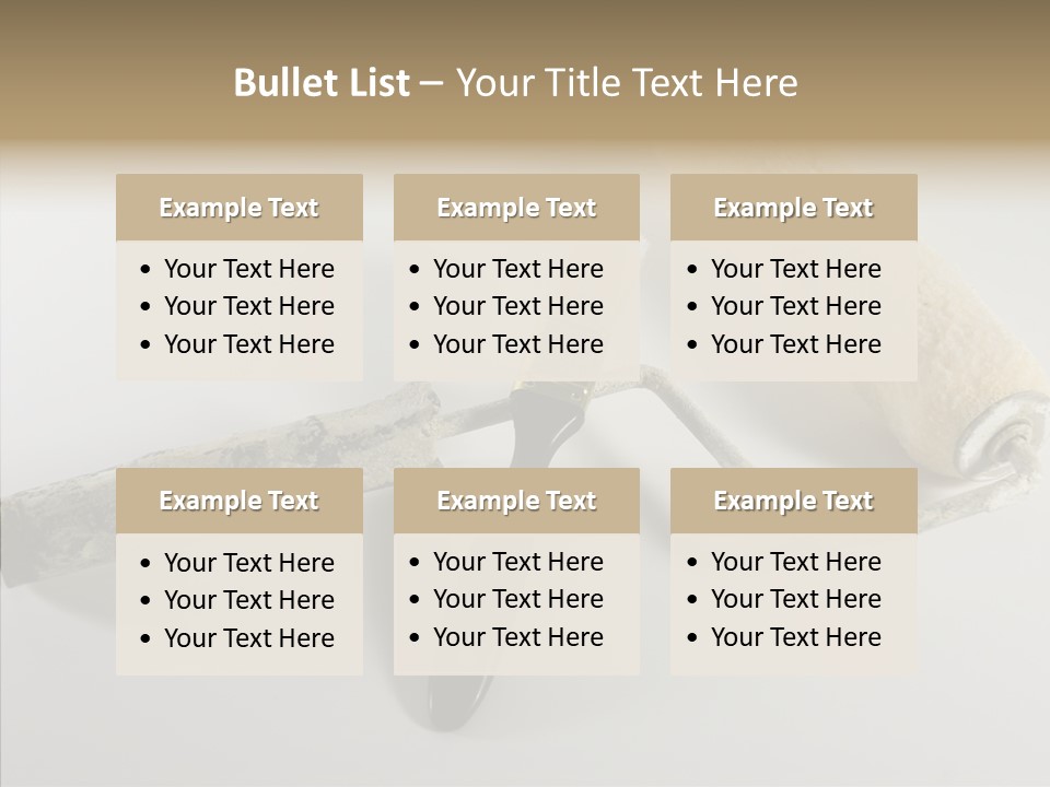 Isolate Handle Bristle PowerPoint Template