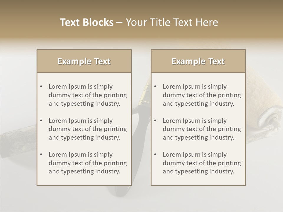 Isolate Handle Bristle PowerPoint Template