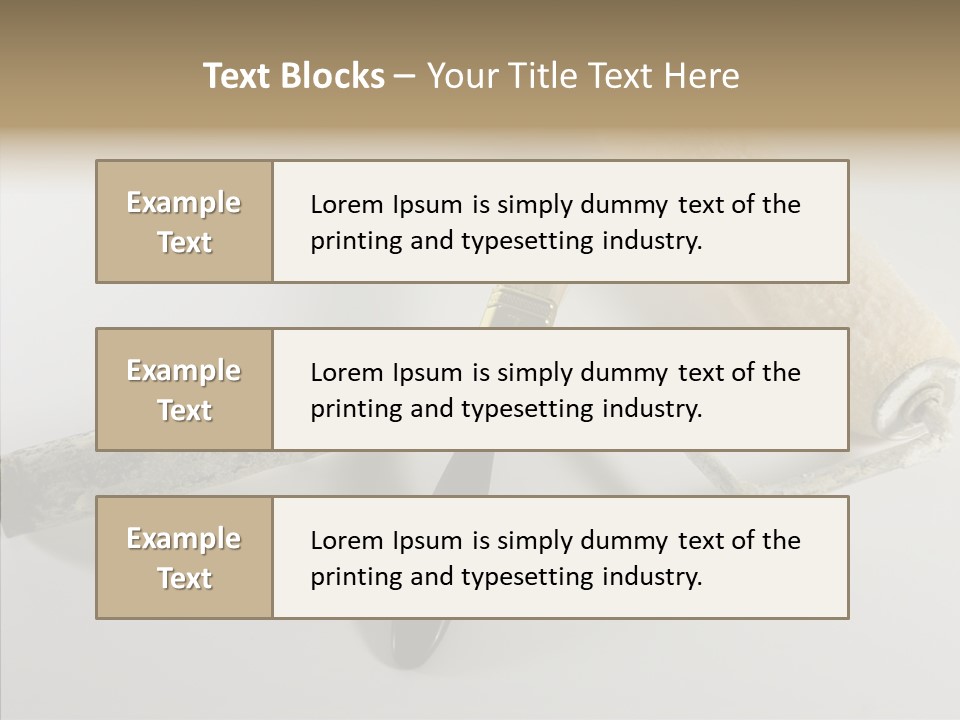 Isolate Handle Bristle PowerPoint Template