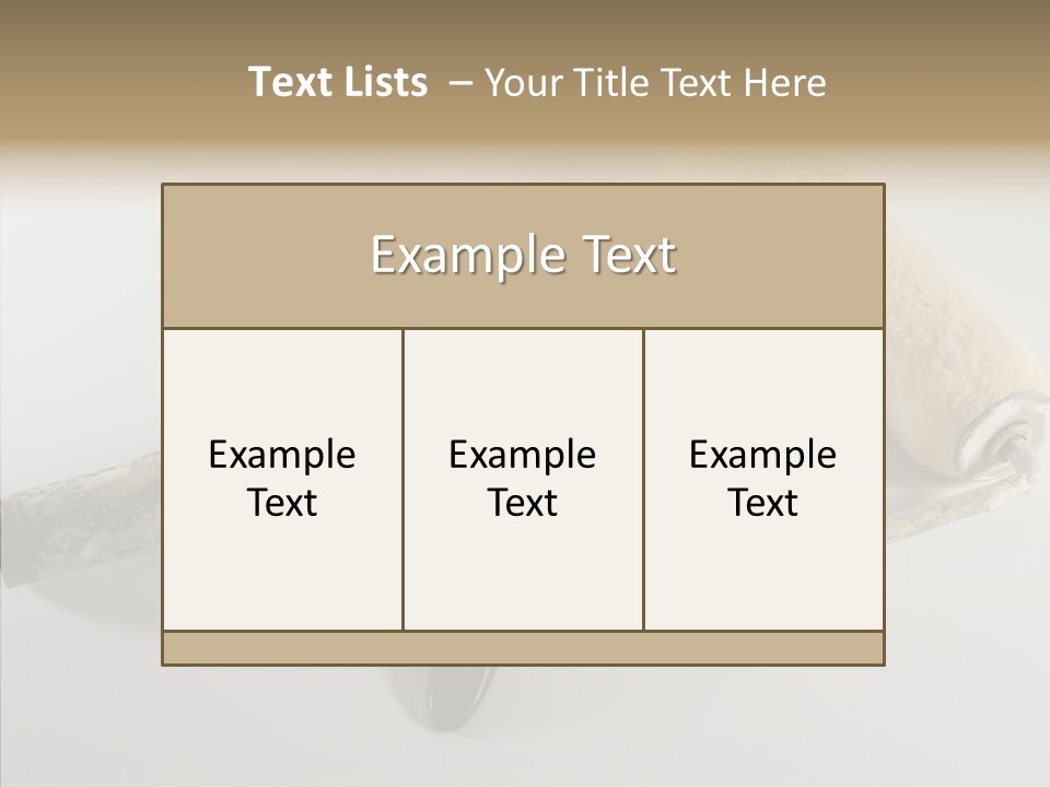 Isolate Handle Bristle PowerPoint Template