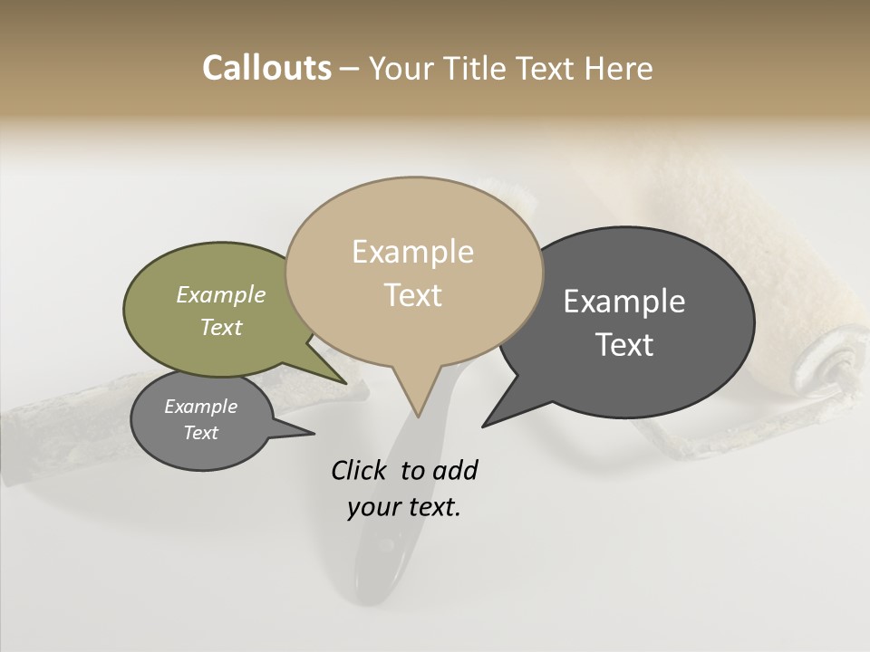 Isolate Handle Bristle PowerPoint Template