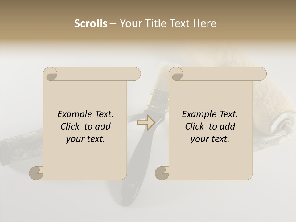 Isolate Handle Bristle PowerPoint Template
