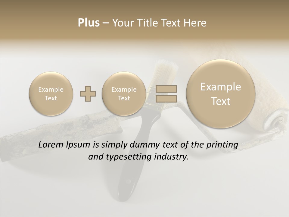 Isolate Handle Bristle PowerPoint Template
