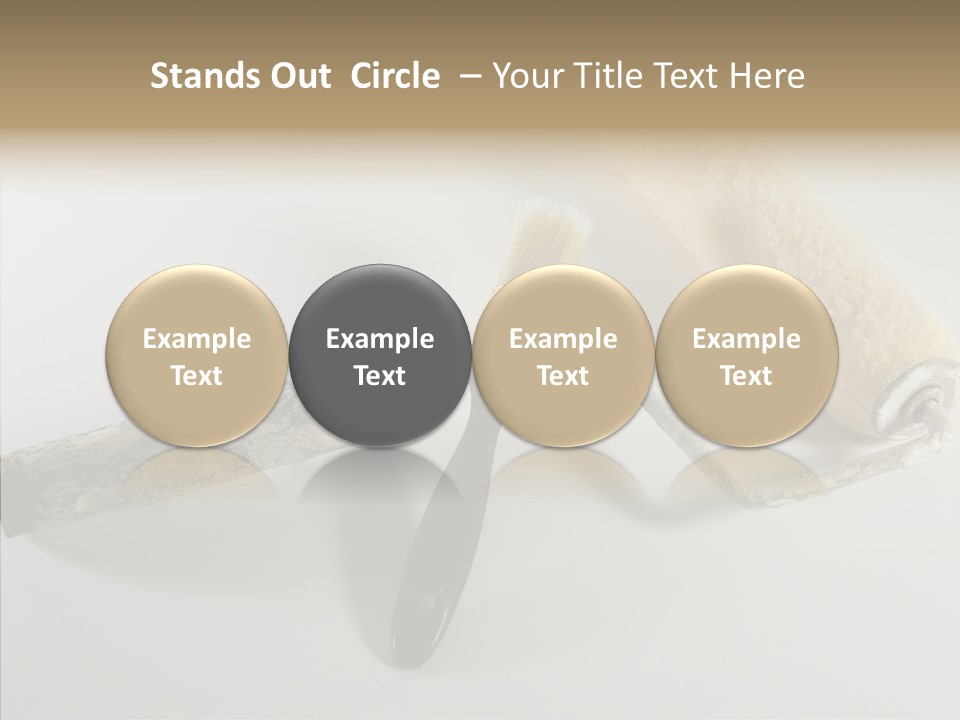 Isolate Handle Bristle PowerPoint Template
