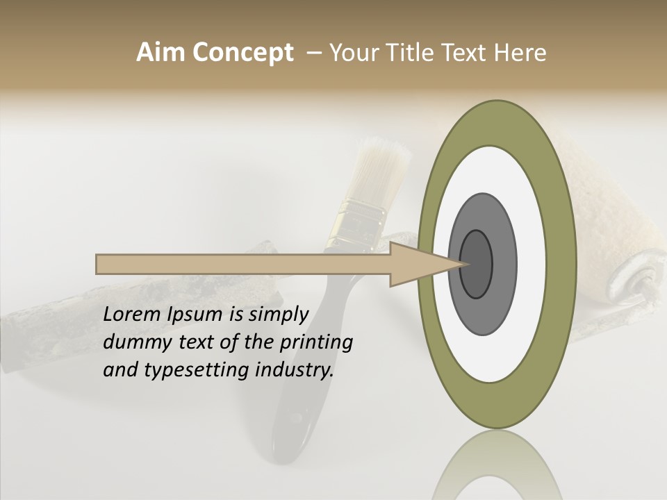 Isolate Handle Bristle PowerPoint Template
