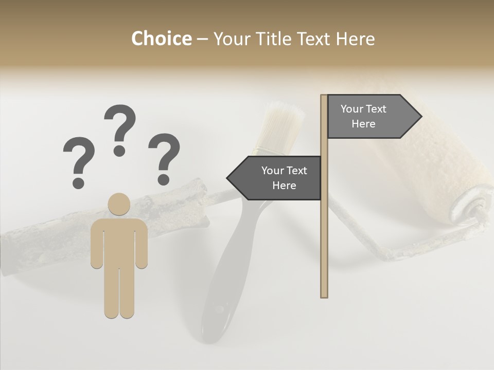 Isolate Handle Bristle PowerPoint Template