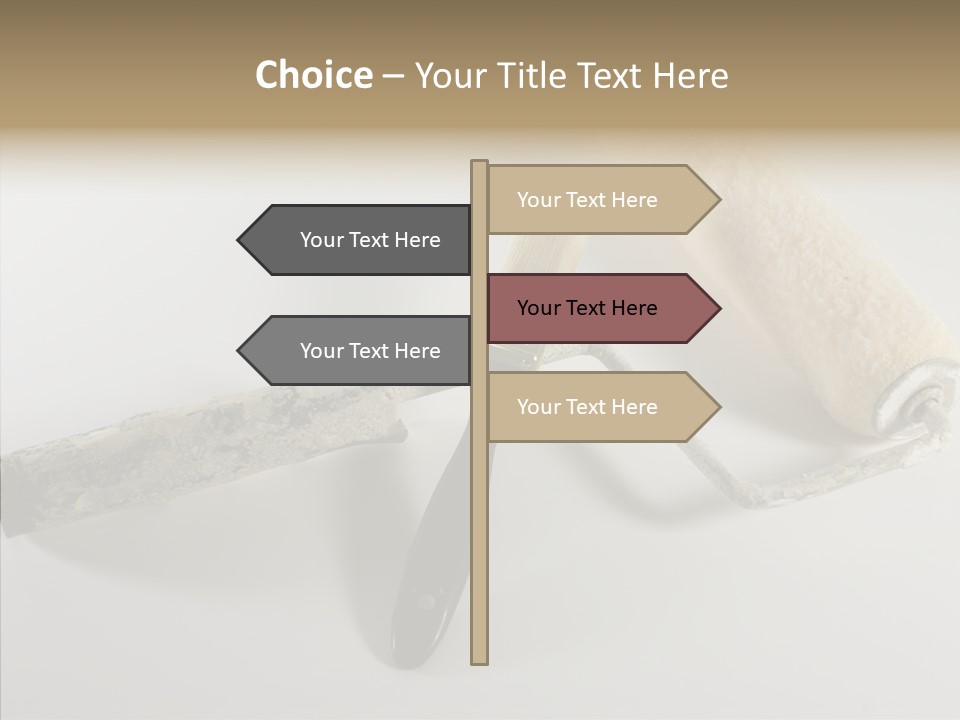 Isolate Handle Bristle PowerPoint Template