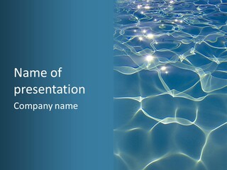 Blue Cleaning Pool PowerPoint Template