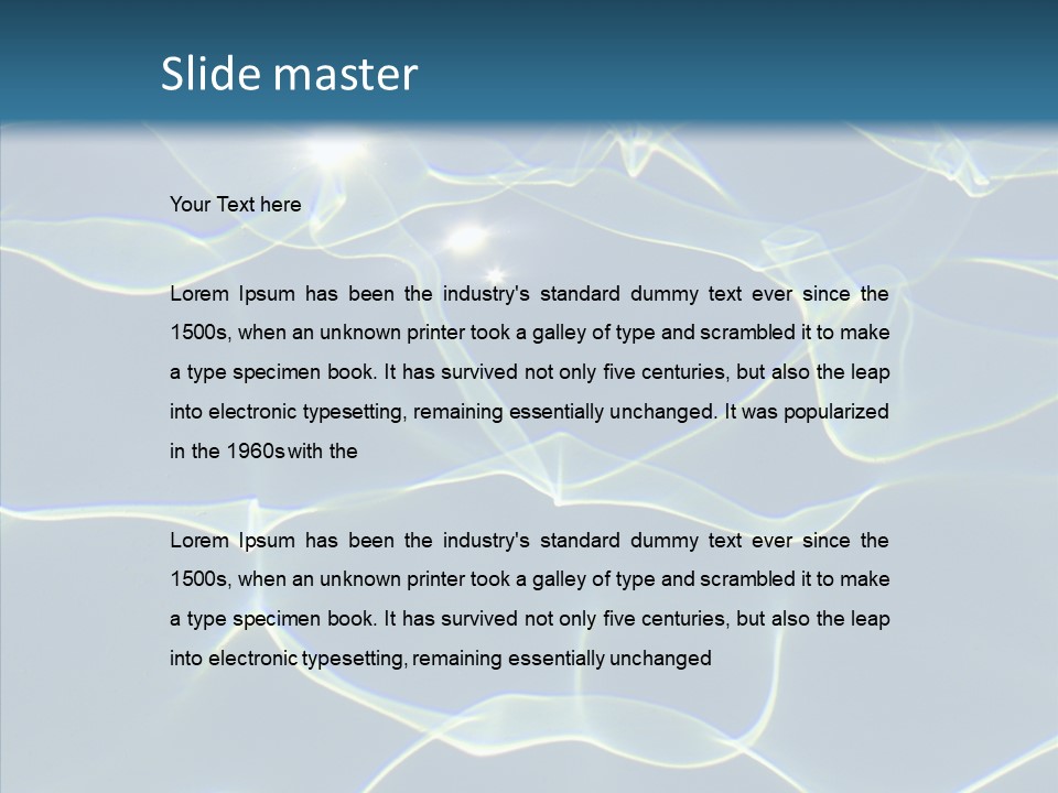 Blue Cleaning Pool PowerPoint Template