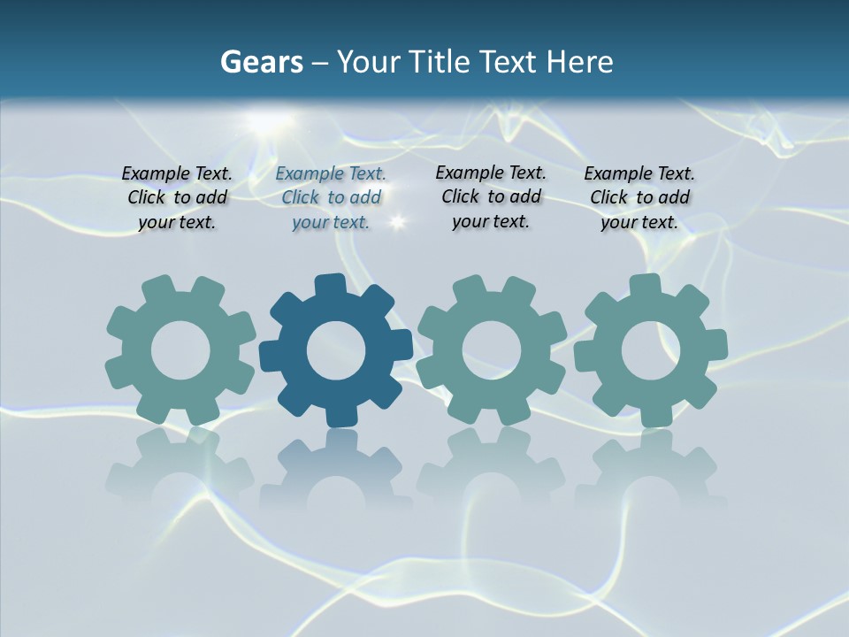 Blue Cleaning Pool PowerPoint Template