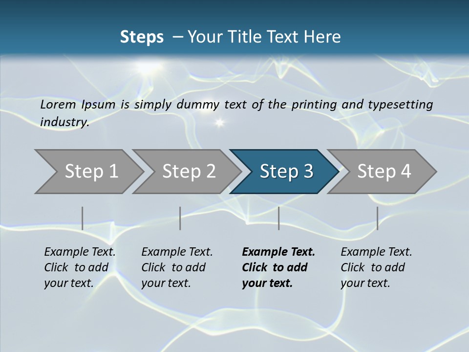 Blue Cleaning Pool PowerPoint Template