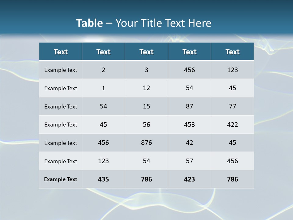 Blue Cleaning Pool PowerPoint Template
