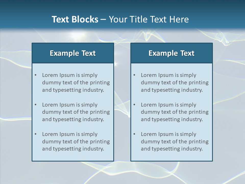 Blue Cleaning Pool PowerPoint Template