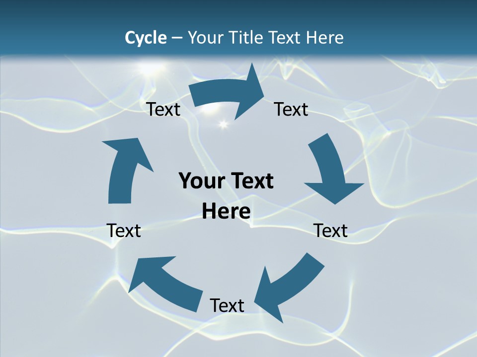 Blue Cleaning Pool PowerPoint Template