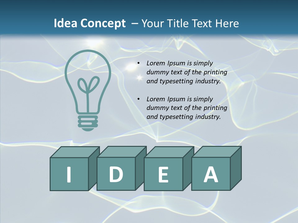 Blue Cleaning Pool PowerPoint Template