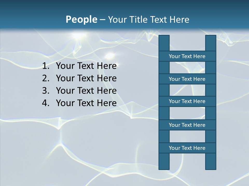 Blue Cleaning Pool PowerPoint Template