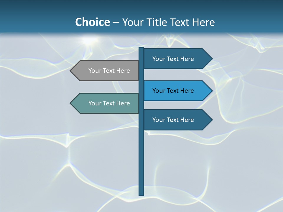 Blue Cleaning Pool PowerPoint Template